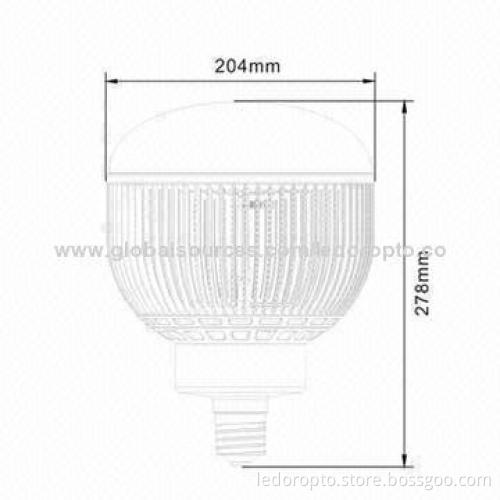 LD 60W E39/E40 LED Bulb with 66pcs Aluminum Fin